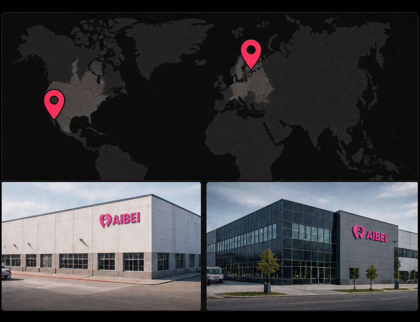 AIBEI United States and European warehouse network