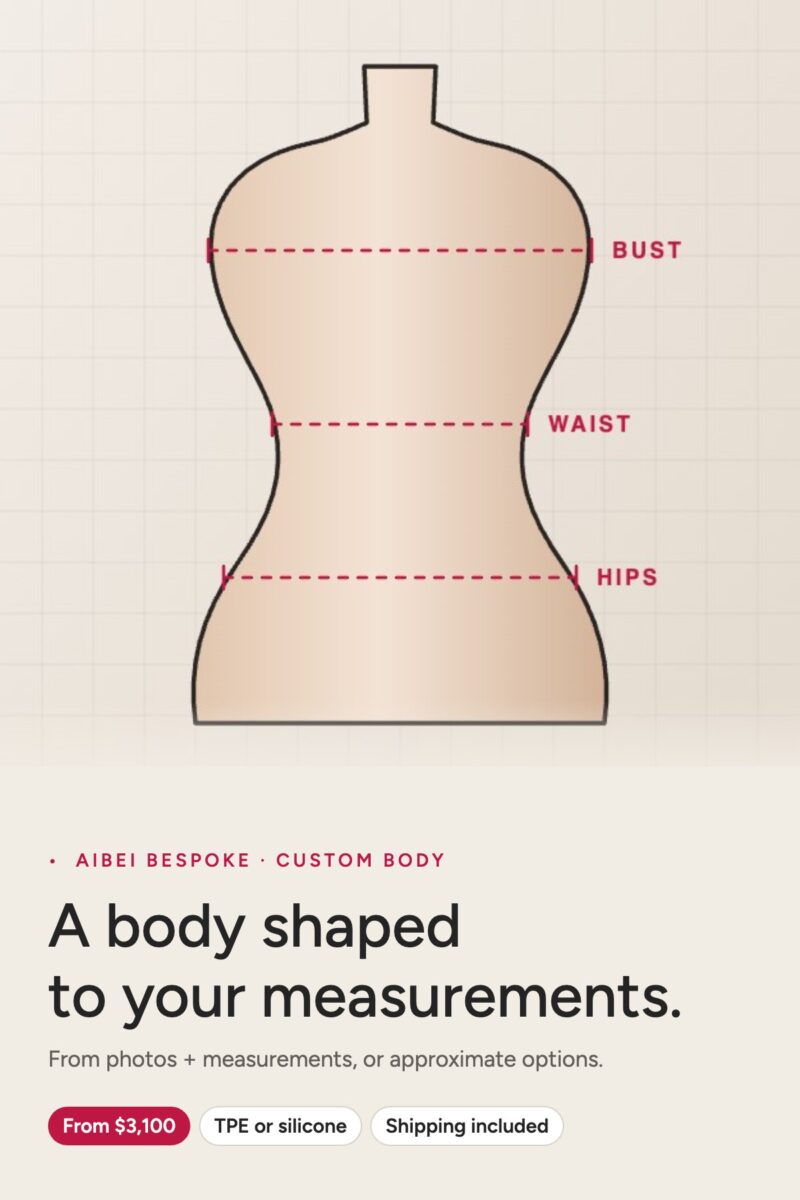 AIBEI Bespoke custom sex doll body — made to your measurements